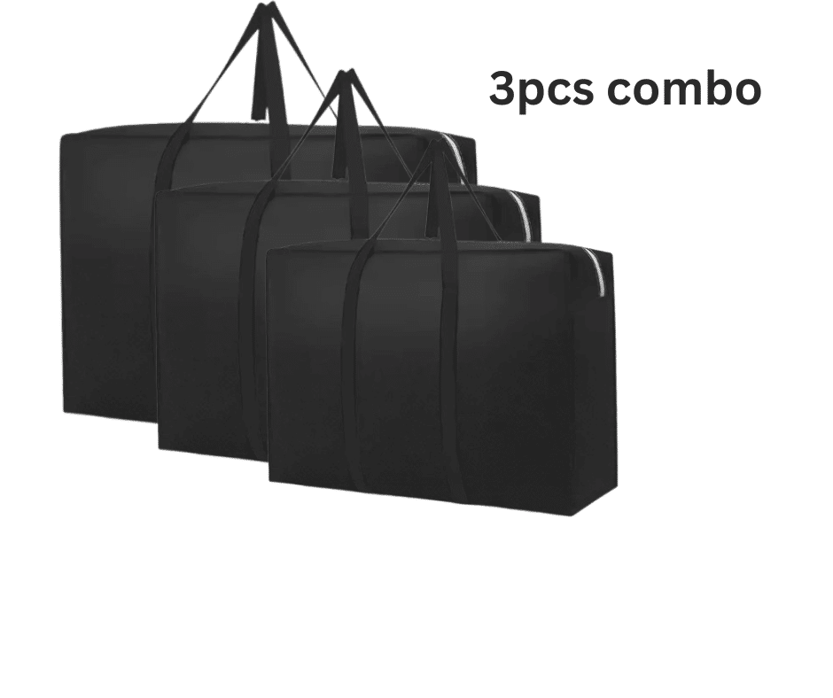 Extra Large Waterproof Storage & Travel Bag-3pcs Combo-Black
