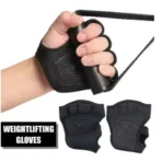 2Pcs Silicone Four-Finger Workout Gloves – Weight Training & Lifting Gym Gloves for Men and Women - Image 2
