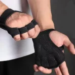 2Pcs Silicone Four-Finger Workout Gloves – Weight Training & Lifting Gym Gloves for Men and Women - Image 2