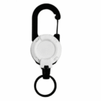 2pcs Retractable Keychain with Carabiner–Heavy Duty Steel Wire Rope Pull Reel for Outdoor, Work, Tools & ID Cards - Image 5