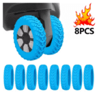 8PCS Silicone Luggage Wheel Protector Covers - Image 2