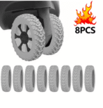 8PCS Silicone Luggage Wheel Protector Covers - Image 4