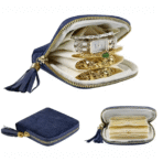 6-Layer Jewellery Storage Bag, Velvet Jewellery Pouch Bag