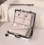 Hanging Travel Organizer Packing Cube–6 Compartment Foldable Clothing Storage Bag - Image 8