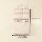 Hanging Travel Organizer Packing Cube–6 Compartment Foldable Clothing Storage Bag - Image 2