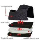 U-Shaped Silicone Gel Heel Cups for Plantar Fasciitis & Heel Pain Relief – 1 Pair - Image 2