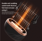 Mini Cordless Hair Straightener Brush, USB Rechargeable Portable Anti-Scald Straightening Comb - Image 5