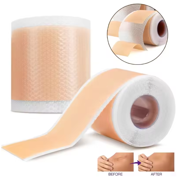 Reusable Waterproof Silicone Scar Tape–Skin-Friendly Ear Patch-5ft/1.5ft