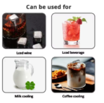 Stainless Steel Ice Cubes Set – 6pcs Pack - Image 8