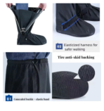 Waterproof Reusable Shoe Rain Cover Anti-Slip Boot Protector for Men & Women-2pcs - Image 2