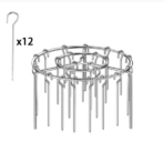 Stainless Steel Air Fryer Skewer Rack–24 Stick BBQ Grill Set for Kitchen & Outdoor Use - Image 2