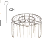 Stainless Steel Air Fryer Skewer Rack–24 Stick BBQ Grill Set for Kitchen & Outdoor Use - Image 2