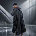 Waterproof Outdoor Hooded Rain Poncho - Image 3