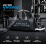Waterproof Oxford Sports Duffel Bag with Shoe Compartment for Gym, Travel & Outdoor Use
