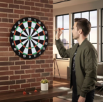 18-Inch Dart Board Set with 6 Darts – Indoor Party & Family Game
