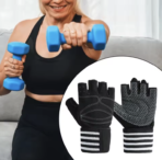 Half Finger Workout Gloves – Full Palm Protection & Non-Slip Grip for Gym, Cycling & Training - Image 4