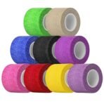 12PCS Self-Adhesive Elastic Bandage Wrap (2.5cm) –Sports Support & First Aid Tape-Random Colors