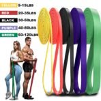 4PCS Resistance Band Set (5–80lbs)–Fitness, Boxing, Yoga & Home Gym Workout Bands