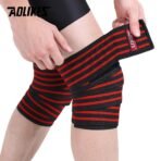Weight Lifting Knee Wrap Strap (180×8CM) – Compression Support for Squat & Gym Training