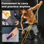 4PCS Resistance Band Set (5–80lbs)–Fitness, Boxing, Yoga & Home Gym Workout Bands - Image 6