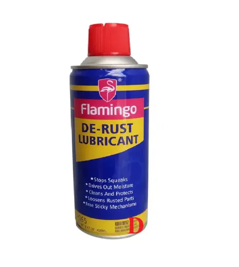 Flamingo De-Rust Lubricant: 450 ML Multi-Use Rust Removal Spray for Metal Surfaces – Instant Anti-Rust Effect & Surface Protection