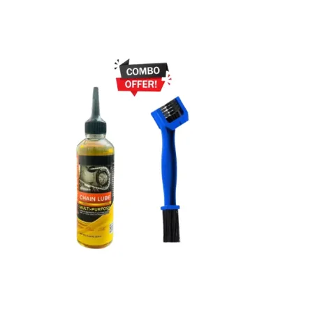 Motocare chain lube-200ML+ Chain brush for bike. combo-7