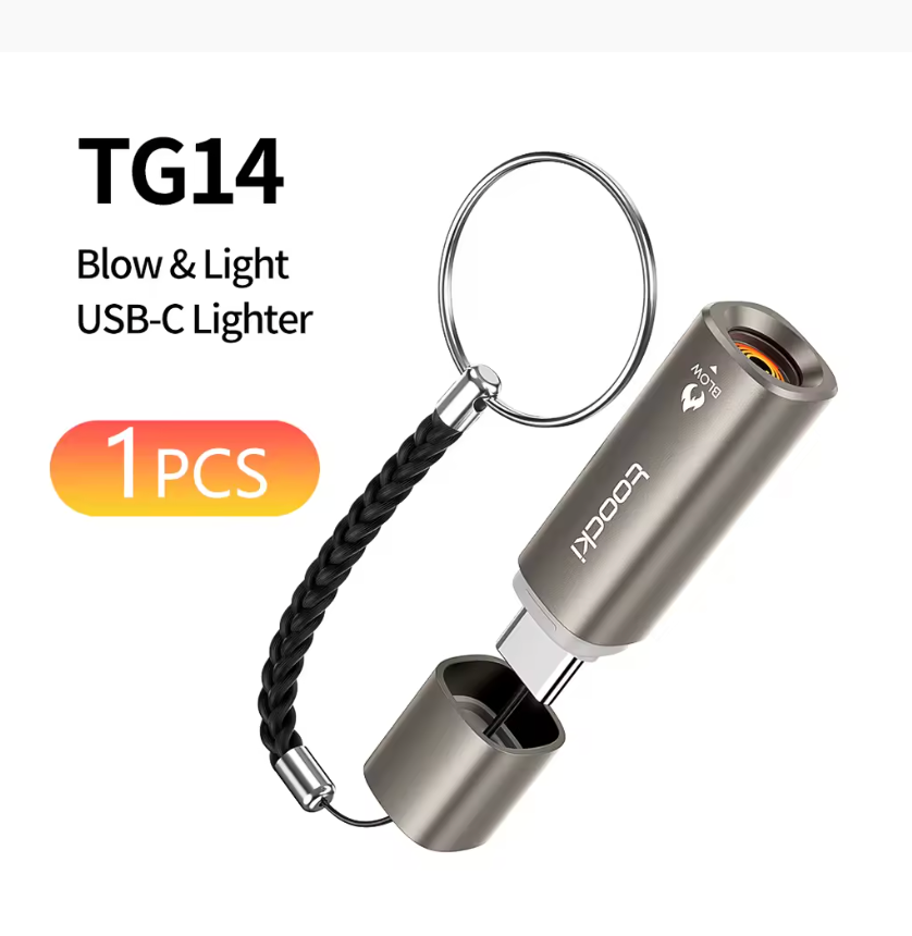 Mini Type-C Electric Lighter – Plug & Play Windproof Igniter
