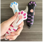 Cute Cat Paw Retractable Utility Knife-1pcs - Image 2