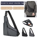 Men's Waterproof Triangle Crossbody Chest Bag - Image 3