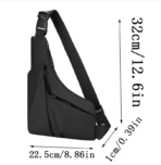 Men's Waterproof Triangle Crossbody Chest Bag - Image 4