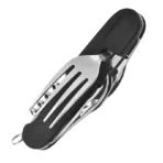 6-in-1 Foldable Stainless Steel Camping Cutlery Set-DRB02
