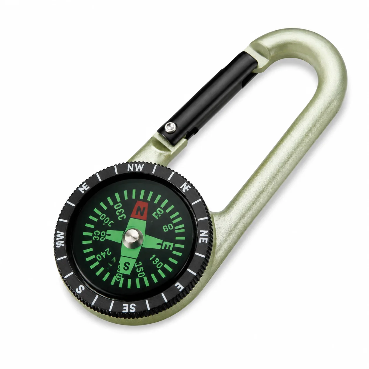 Tactical Backpack Compass Buckle Keychain-1pcs