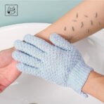 Premium Nylon Bath Scrubbing Gloves -2PCS - Image 2