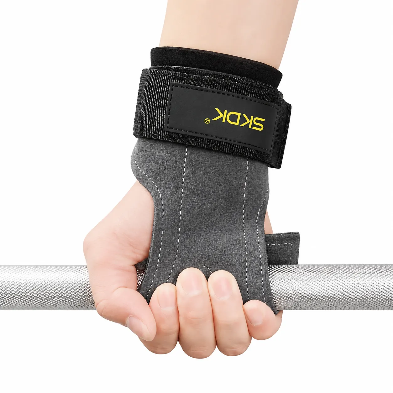 SKDK Premium Gym Gloves–2 Pcs-Ash