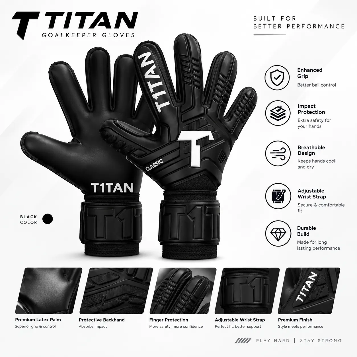 Premium Goalkeeper Gloves-T1TAN-0452