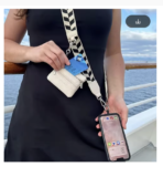 Premium Crossbody Phone Strap with Zipper Pouch - Image 2