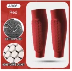 2Pcs Football Shin Guard Compression Sleeves with Foam Pads - Image 4