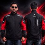 Millenial Dust Coat-Red Black-Pre-MPRB03-new - Image 2