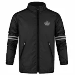 Gv Premium Windbreaker Dust coat for biker-Black-BGV04