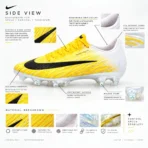 Air zoom mercurial 11 elite-yellow & white -Coad-0454 - Image 2
