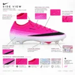 Mercurial Vapor 17 Pro Boot-Pink& White -Coad-0455 - Image 2